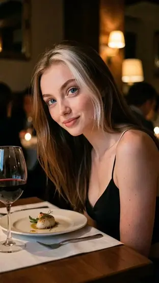 AI-generated portrait of a young woman created with FORGR